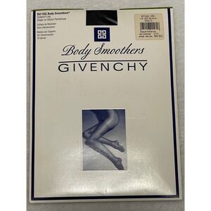 Givenchy Body Smoothers 555 Support Leg Pantyhose Le Jet Black Size D Vintage 96